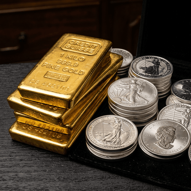 Gold and Silver Stack